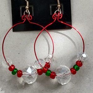 Beaded Hoop Earrings